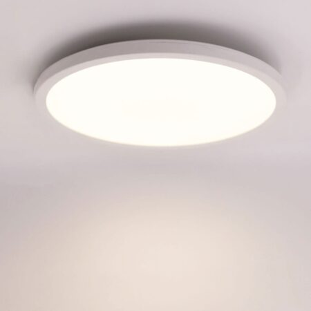 Slim - 18 Watt 1750lm - Plafondlamp badkamer wit - IP44 waterdicht - CCT lichtkleur instelbaar (2700K