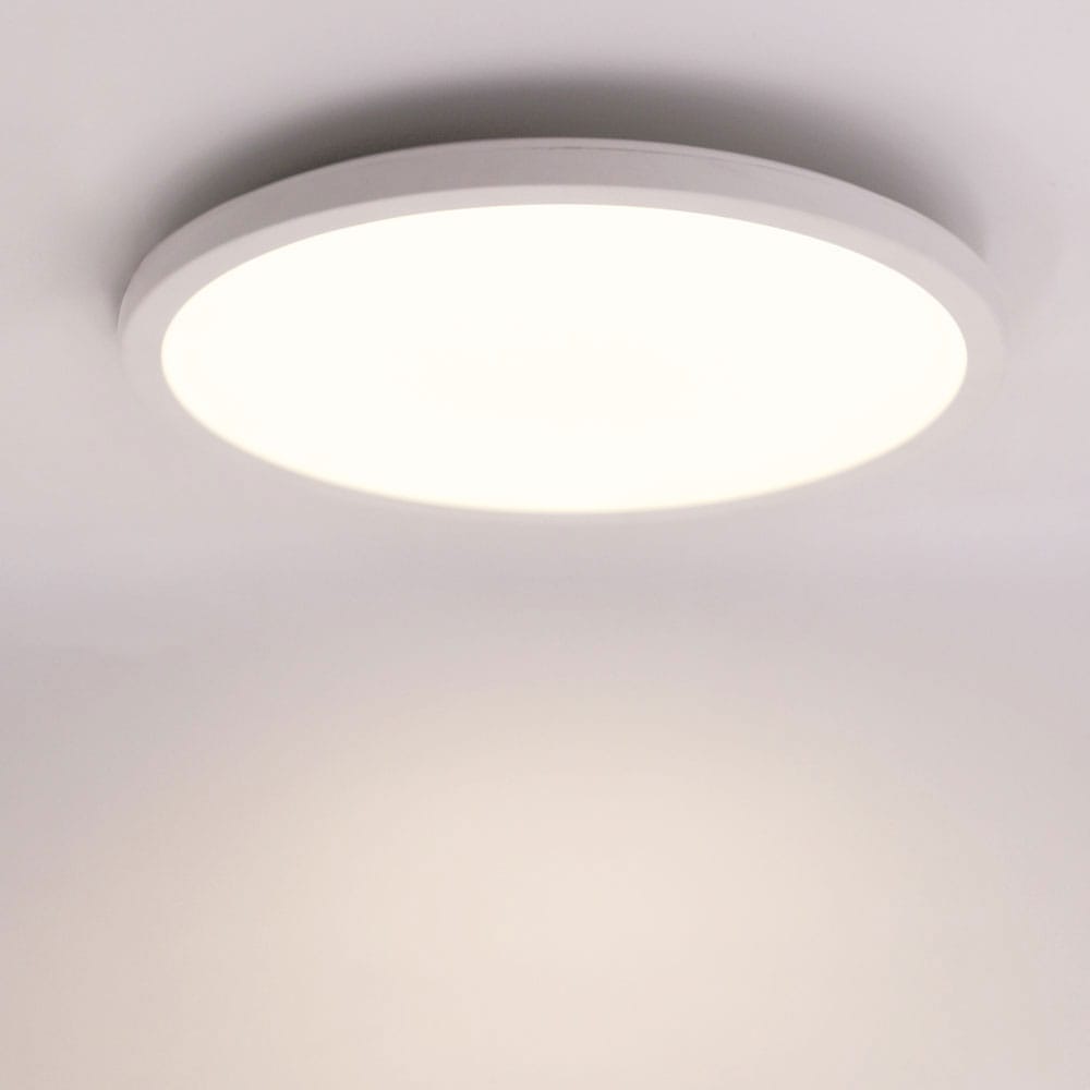 Slim - 18 Watt 1750lm - Plafondlamp badkamer wit - IP44 waterdicht - CCT lichtkleur instelbaar (2700K