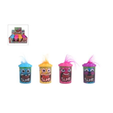 Slime harige monsters 100gram 4ass 8cm | Merkloos