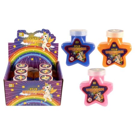 Slime putty unicorn ster 130 gram 9cm | Merkloos