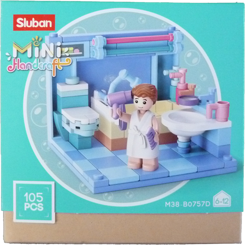 Sluban Mini Handcraft Badkamer 105pc | Sluban