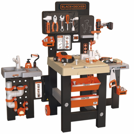 Smoby Black + Decker Mega Center speelgoed werkbank | Smoby