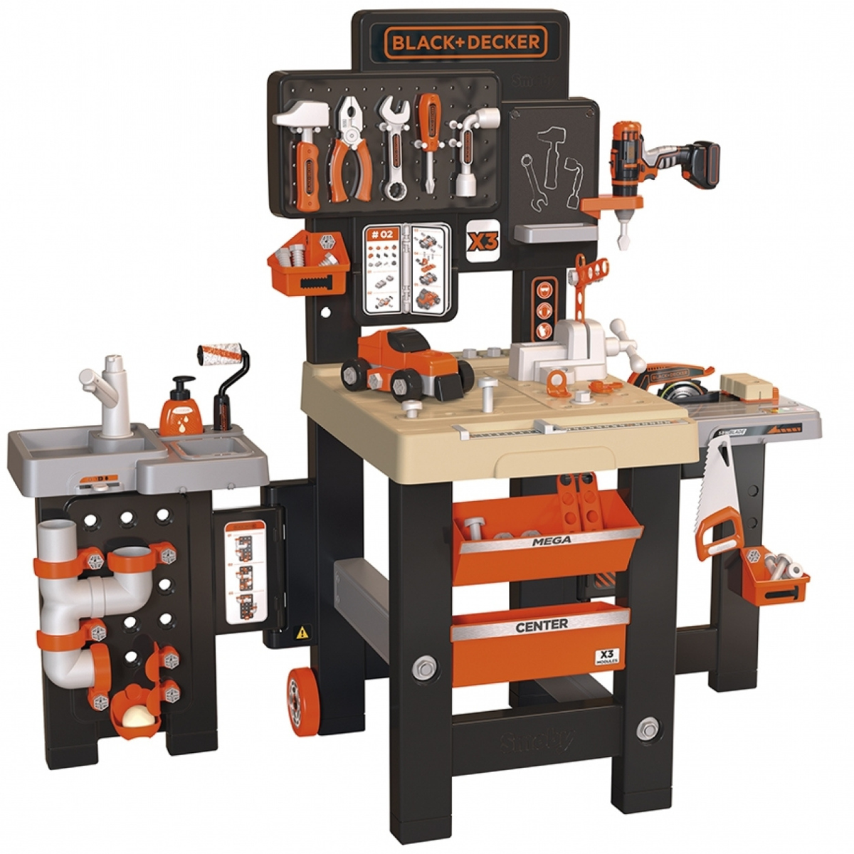 Smoby Black + Decker Mega Center speelgoed werkbank | Smoby