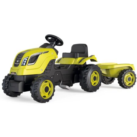 Smoby Farmer XL traptrekker met trailer - Groen | Smoby
