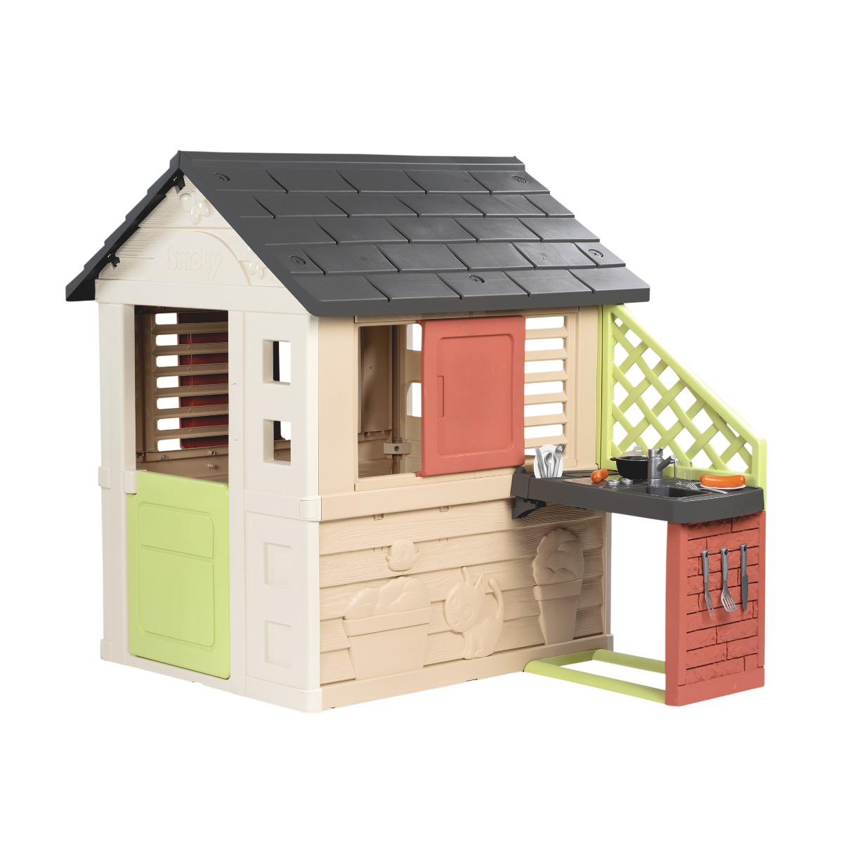 Smoby Nature speelhuis met keuken | Smoby