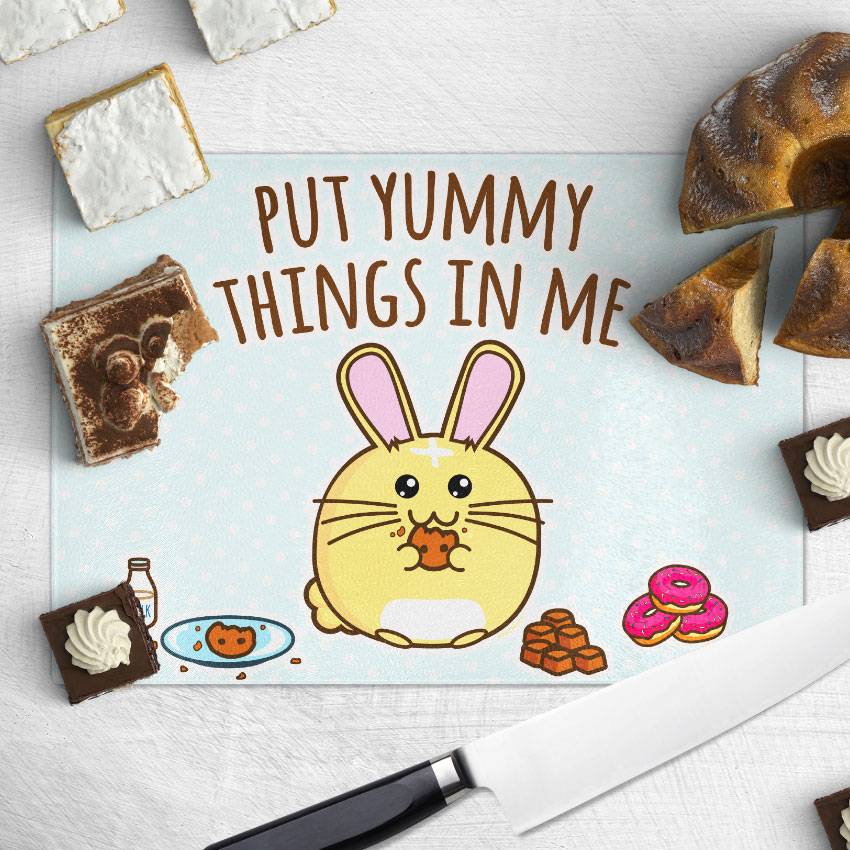 Snijplank - Put Yummy Things In Me | Fuzzballs