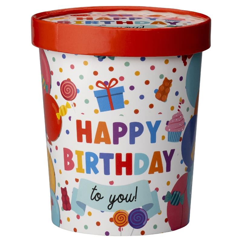 Snoepbeker Ø12x14cm - Happy birthday | Paperdreams