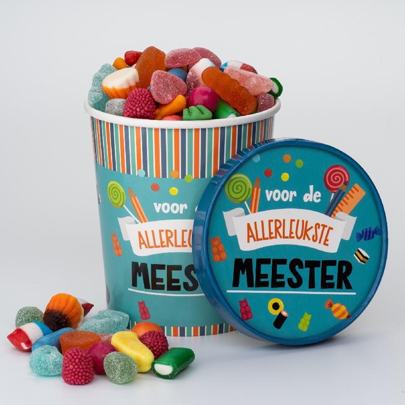 Snoepbeker Ø12x14cm - Meester | Paperdreams
