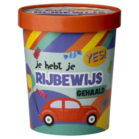 Snoepbeker Ø12x14cm - Rijbewijs | Paperdreams