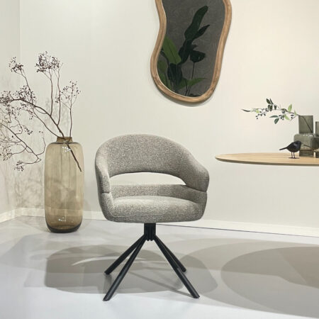Sohome Draaibare Eetkamerstoel Lindy - Taupe | Sohome