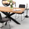 Sohome Eettafel Yannick Spider Mangohout en staal
