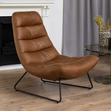 Sohome Fauteuil Otis Eco-leder - Bruin | Sohome