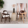 Sohome Organische Eettafel Jacky Glas en betonlook