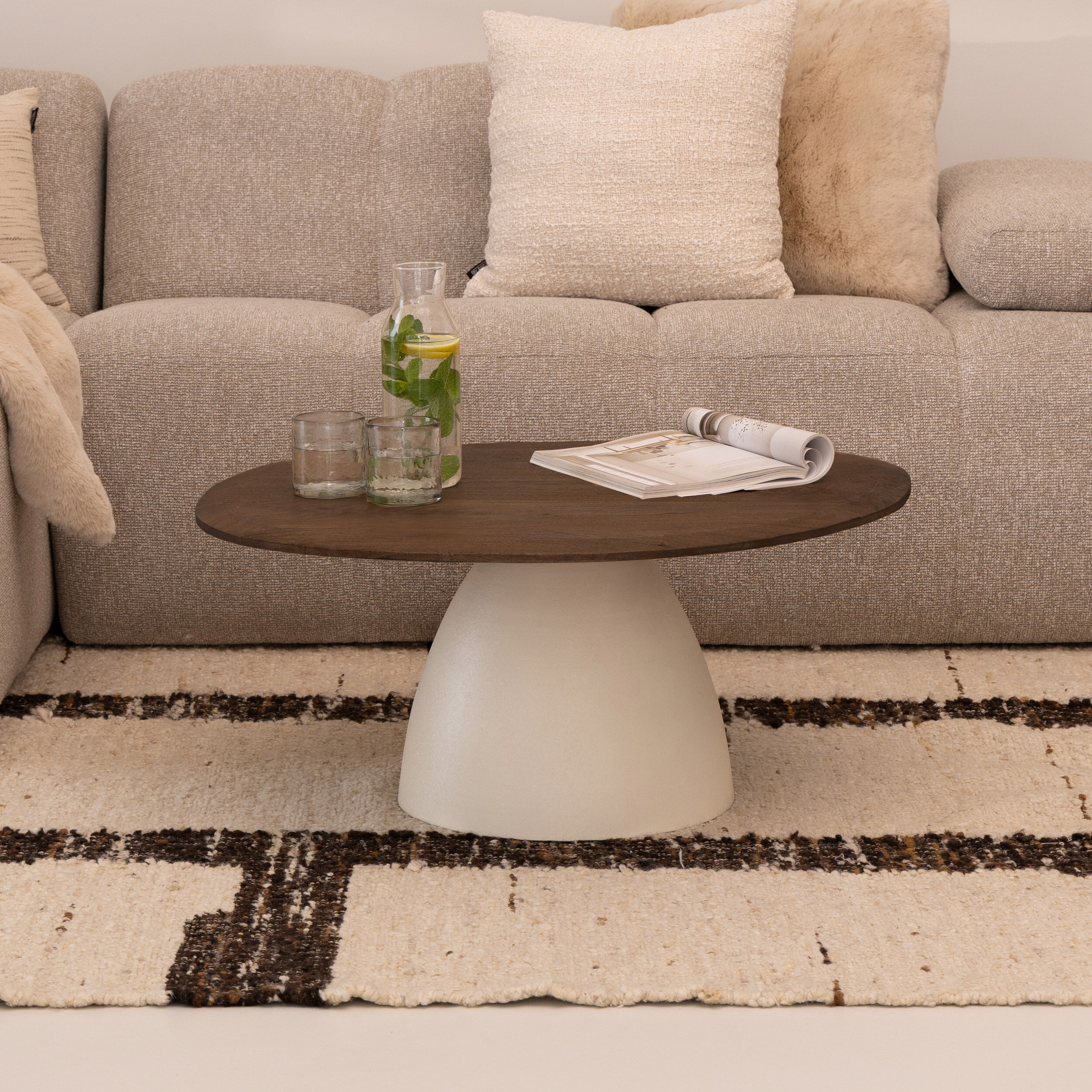 Sohome Organische Salontafel Madin Mangohout