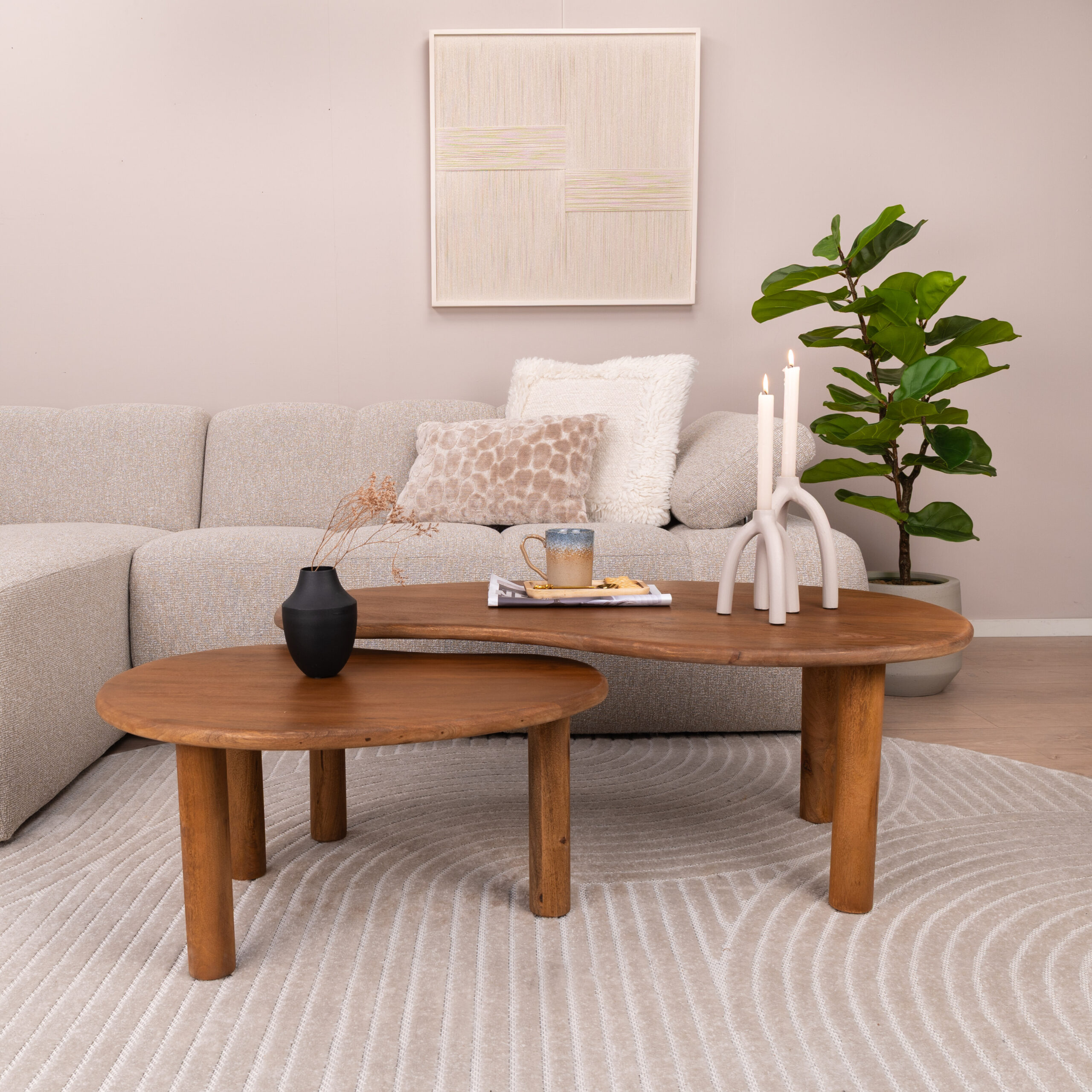 Sohome Organische Salontafel Noralie Mangohout