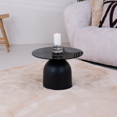 Sohome Ronde Bijzettafel Indira Glas en staal