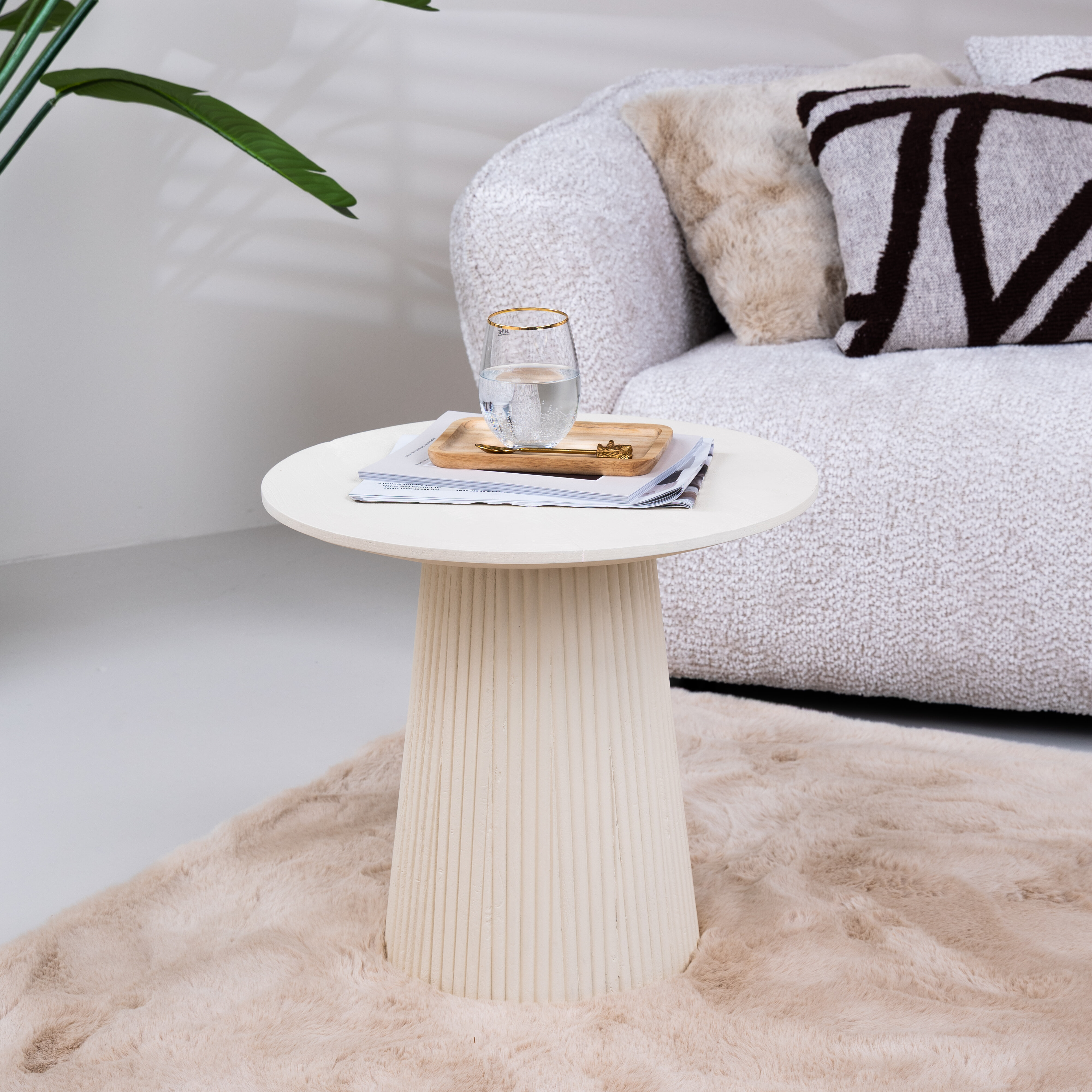 Sohome Ronde Bijzettafel Puck Mangohout