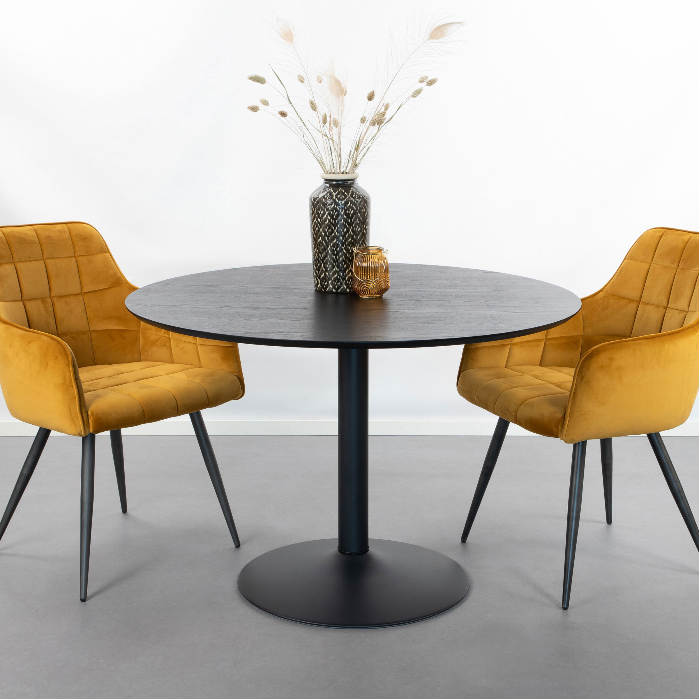 Sohome Ronde Eettafel Elsa 110cm - Zwart | Sohome
