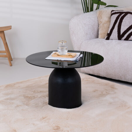 Sohome Ronde Salontafel Indira Glas en staal