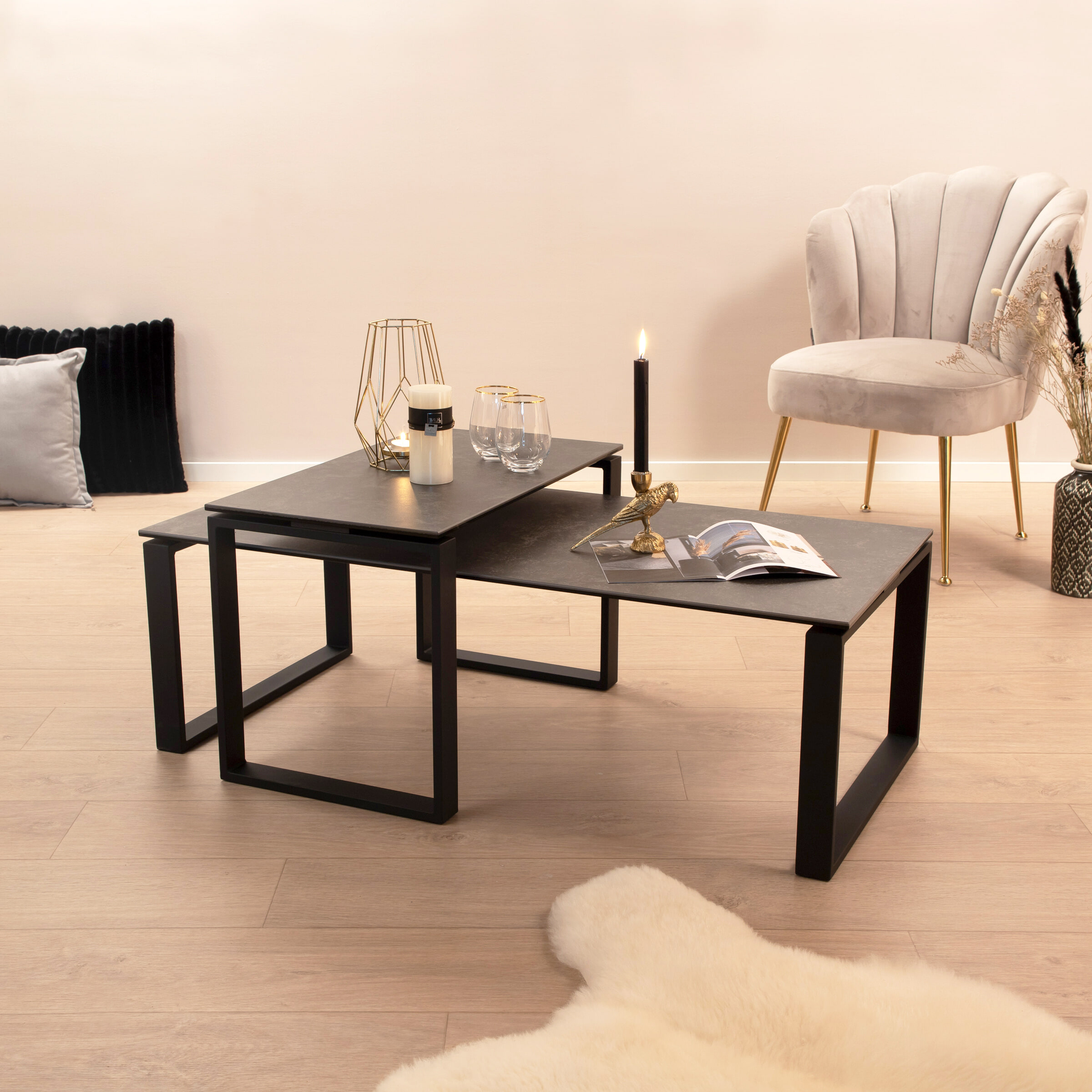 Sohome Salontafel Parker Set van 2 stuks