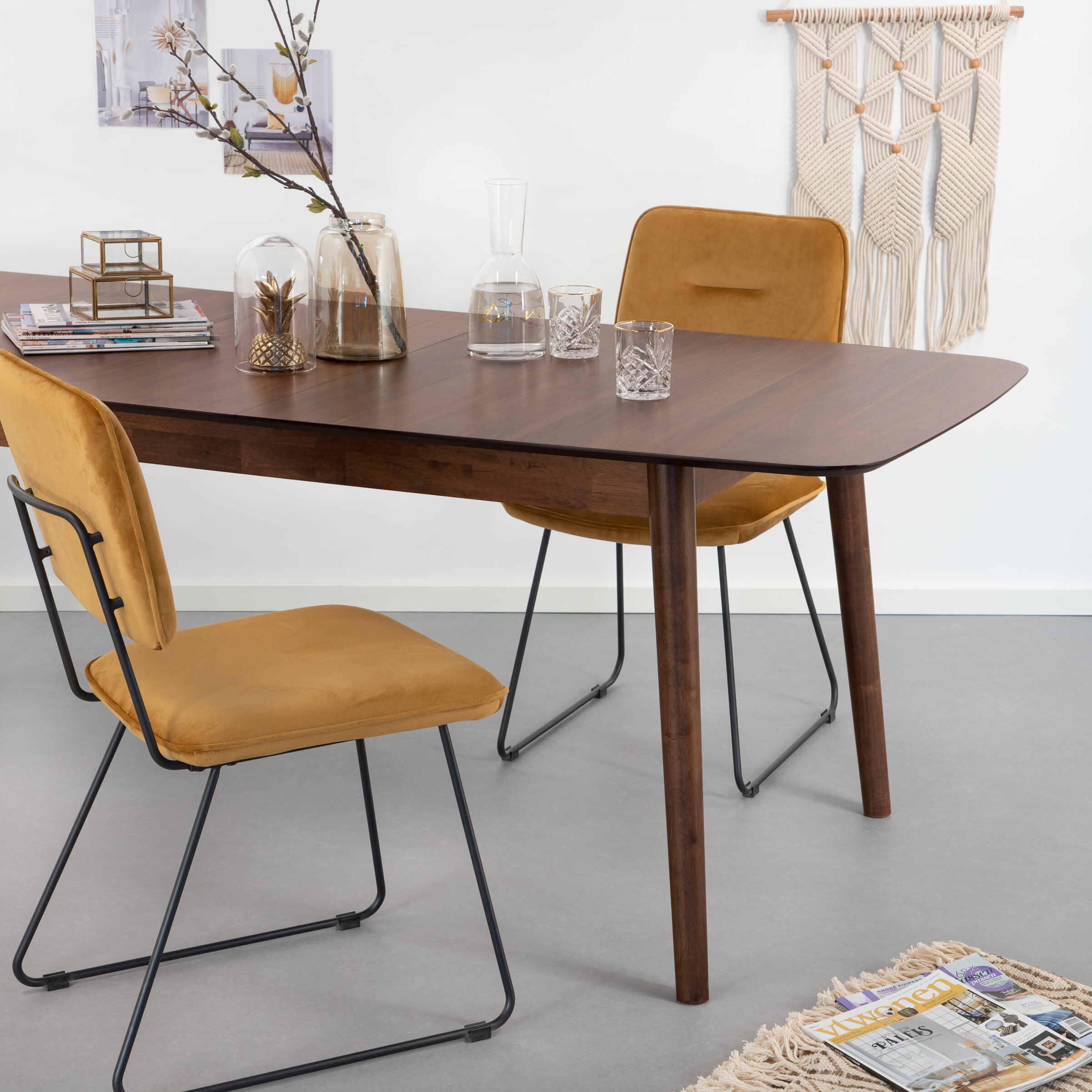 Sohome Uitschuifbare Eettafel Montreux Walnoot