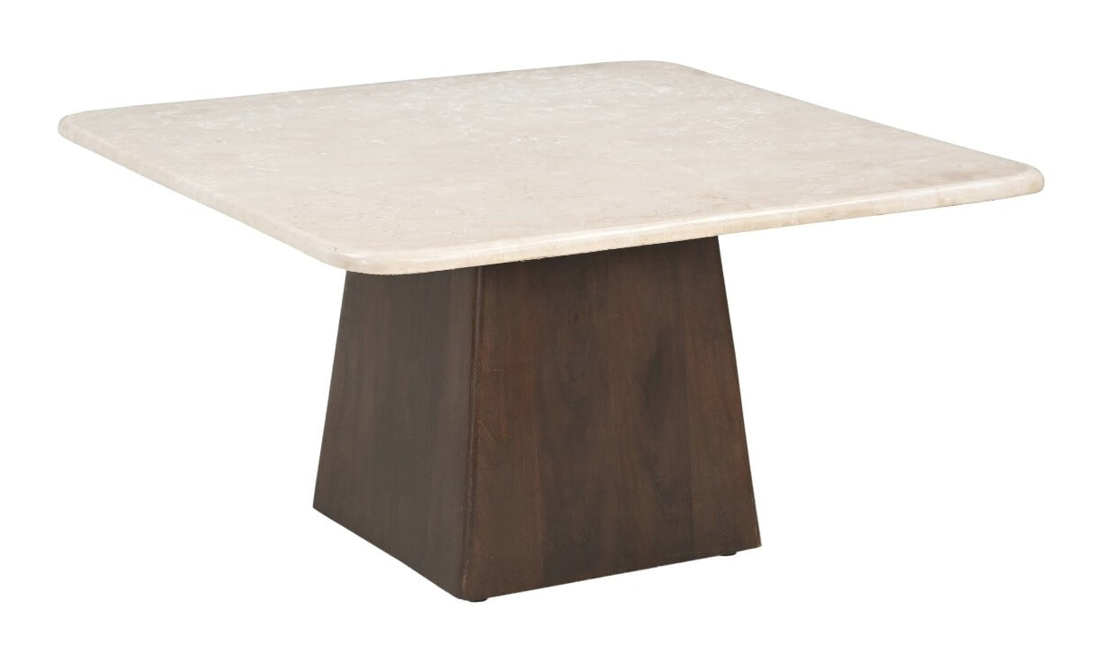 Sohome Vierkante Salontafel Margred Marmer en mangohout