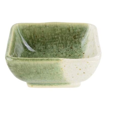 Sojasaus Schaaltje Oribe-stijl Groen/Grijs - 7.5 x 7.5 x 3 cm | Tokyo Design Studio