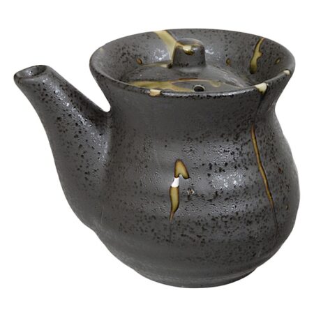 Sojasaus Schenkpotje Keramiek - Zwart/Groen - 180ml 7.5 x 7cm | Tokyo Design Studio