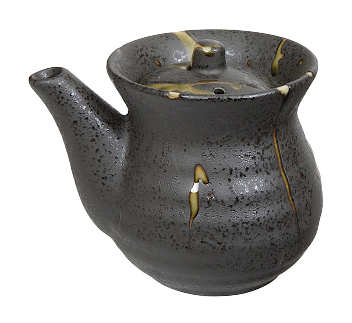 Sojasaus Schenkpotje Keramiek - Zwart/Groen - 180ml 7.5 x 7cm | Tokyo Design Studio