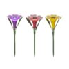 Solar Steeklamp bloem plastic Ø10xH30cm | Lumineo