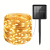 Solar String Light 10 meter - 3000K warm wit licht - IP44 Waterdicht - Twinkle effect - 4 Lichtmodi - 1200 Lumen | HOFTRONIC