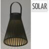 Solar lantaarn h24cm zwart | Pro Garden