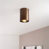 Solis bronzo by LUSENZ - Cilindervormige opbouwspot met enkel lichtaccent en een geborstelde bronzen coating | LUSENZ