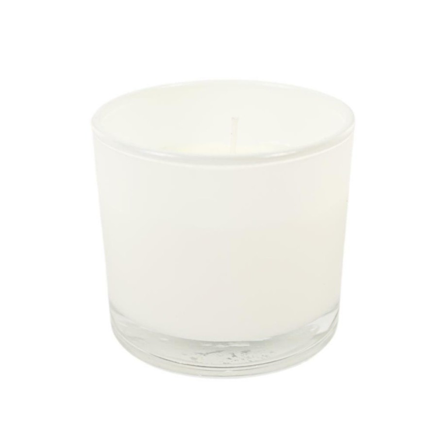 Spaas geurkaars Jasmin coconut wit 9cm ca 30 uur |