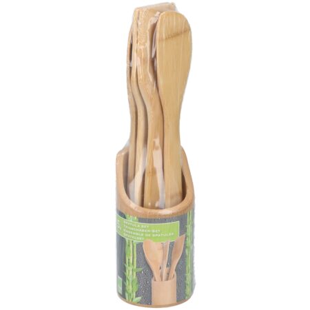 Spatelset bamboe 5-delig | Lifetime Cooking