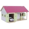 Speelgoed paardenstal met garage van Kids Globe - Schaal 1:32 | Kids Globe