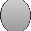 Spiegel rond Aluminium 60cm Zwart |