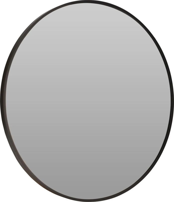 Spiegel rond Aluminium 60cm Zwart |