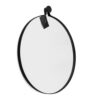 Spiegel rond zwart S |