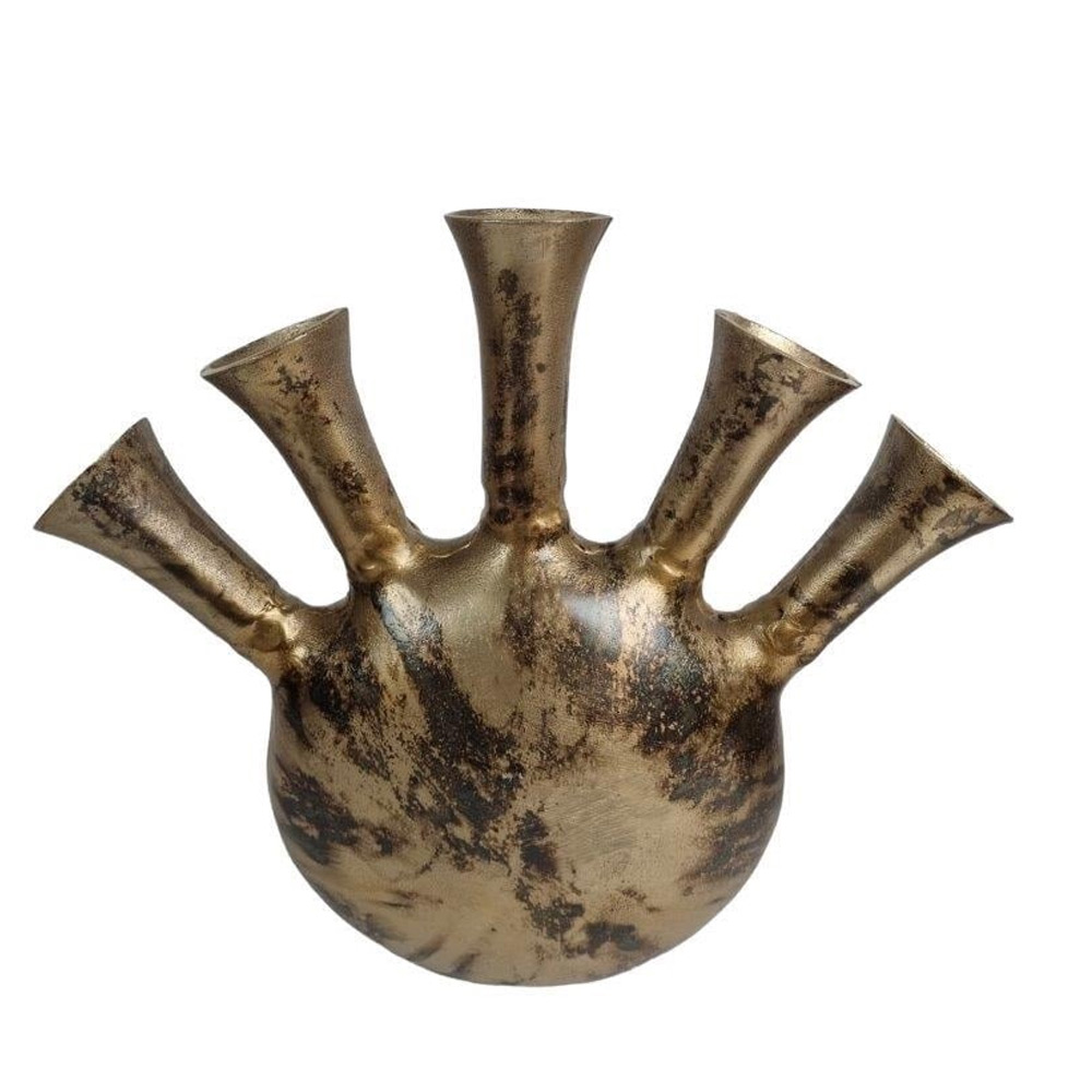 Spout Vase Round Gold antique M |