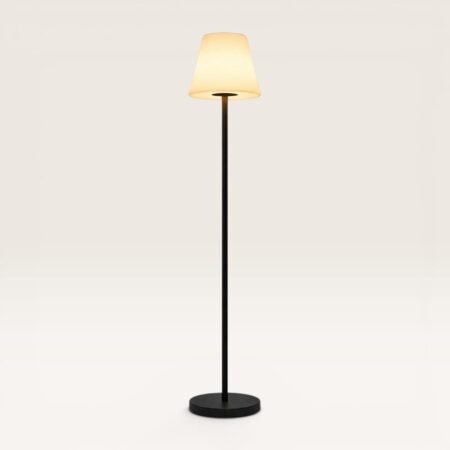 Staande lamp Nuvoro sole - Met afneembare voet en oplaadbaar via USB C of met solarenergie - Inclusief afstandsbediening om te kiezen uit zes RGB-kleuren | LUSENZ