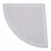 StayPut - Anti-slip douchemat hoek - wit - Waterdoorlatend - Incl. ophanghaak | StayPut