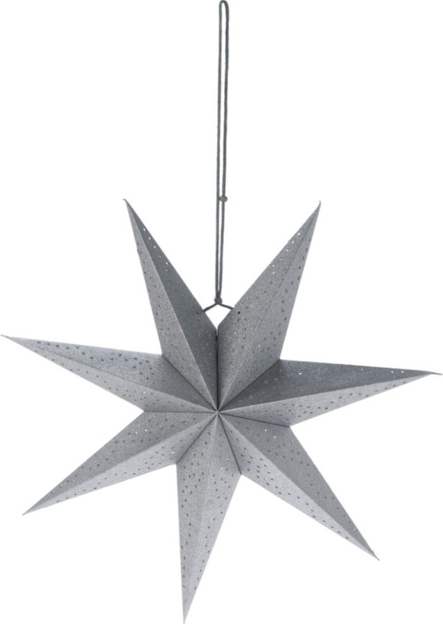 Ster Papier 45cm Zilver |