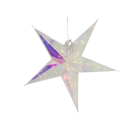 Ster iriserend 53cm 20LED timer 2xAA | Svenska Living