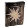 Ster kunststof 35cm wit 4xwarmled timer | Svenska Living