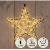 Ster zwart metaal 36cm 300LED flash | Anna's Collection