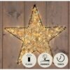 Ster zwart metaal 56cm 500LED flash | Anna's Collection