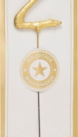 Sterretje Nummer 2 Goud (Wit Classic Goldstuck) |