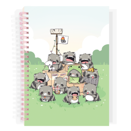 Stickerboek A5 - Raccoons | CutieSquad