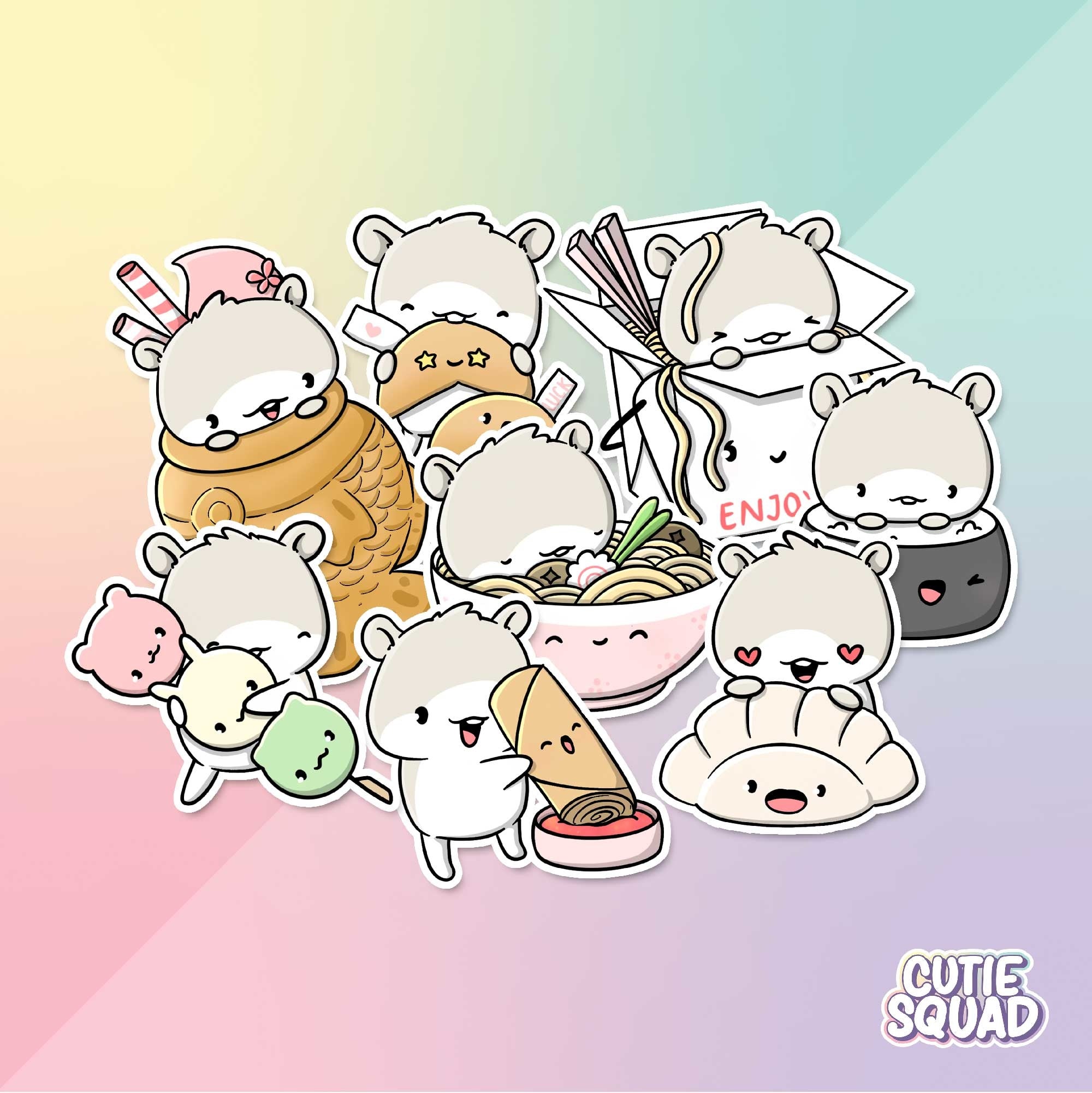 Stickerset - Asian Foodies | CutieSquad